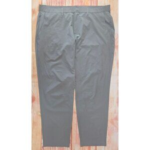 Fabletics Mens Gray Stretch Athletic Pants 40x32 Polyester Blend
